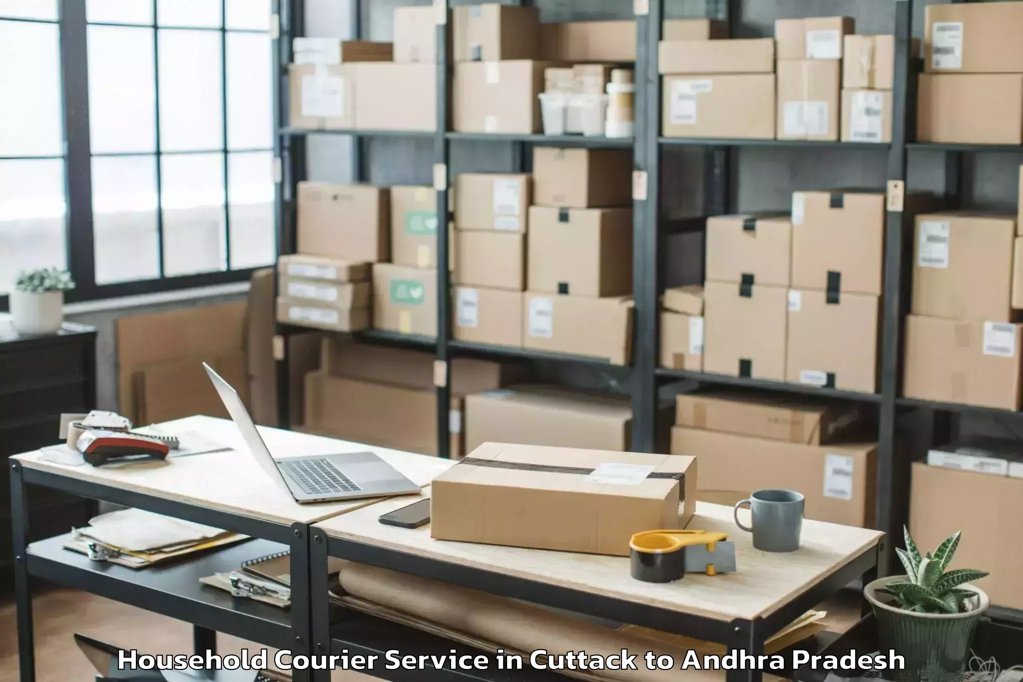 Book Cuttack to Eluru Household Courier Online